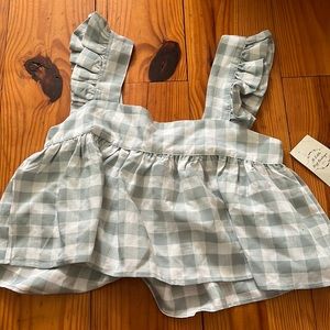 Checkered crop top - summer - mint green - NWT - never worn
